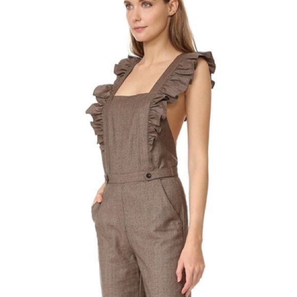 Ulla Johnson Ruffled Checked Jumpsuit - Picture 4 of 15